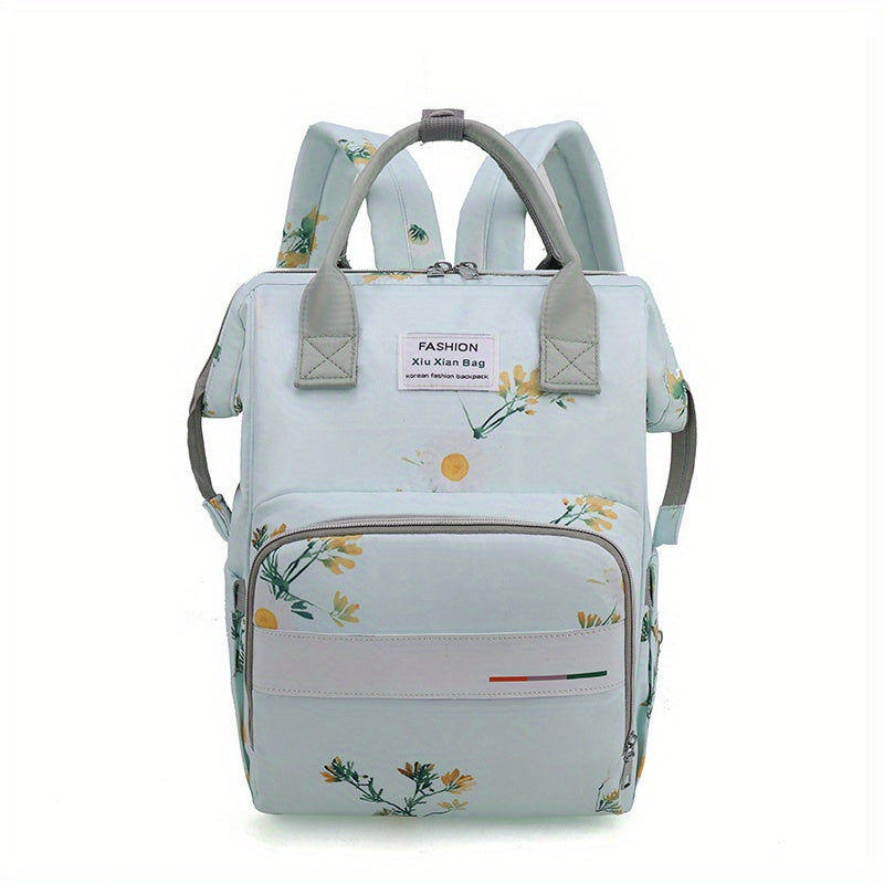 Printed Backpack Mommy Bag Large Capacity Diaper Bag