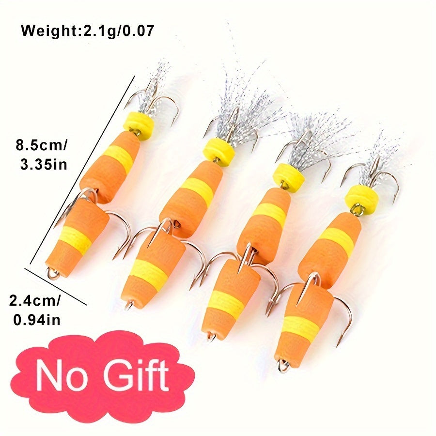 FTK 4PCS Soft Bass Lure 2.1g 3.14inch