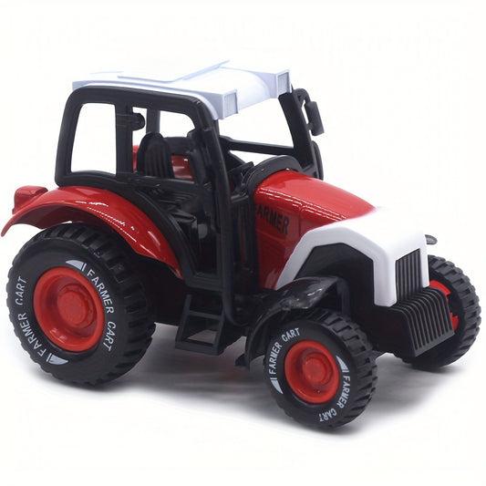 1pc 1:55 Alloy Farmer Car Model Tractor Decoration Toy