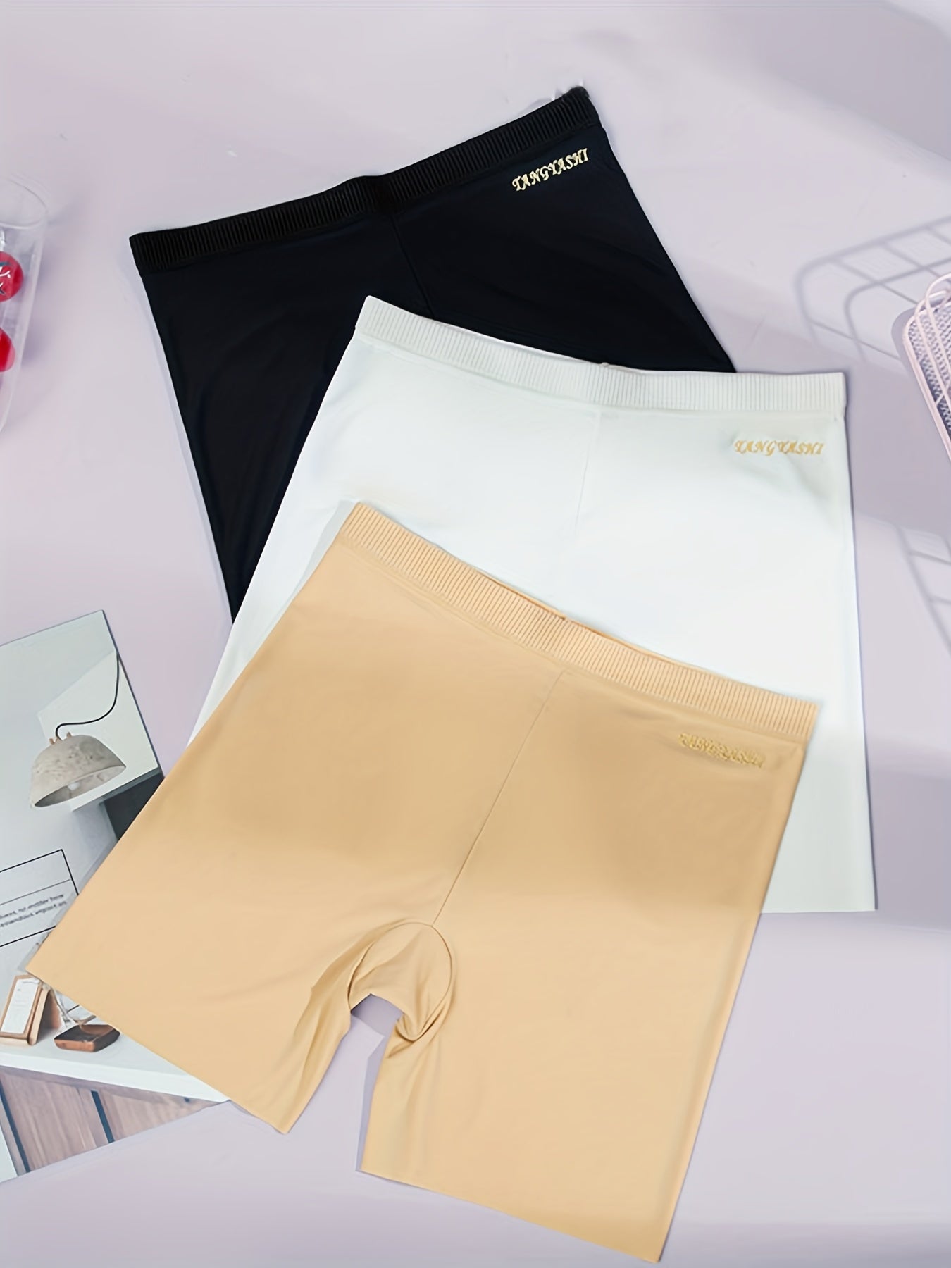 3 Pack Tummy Control Boyshorts Set Women's Plus Size Briefs