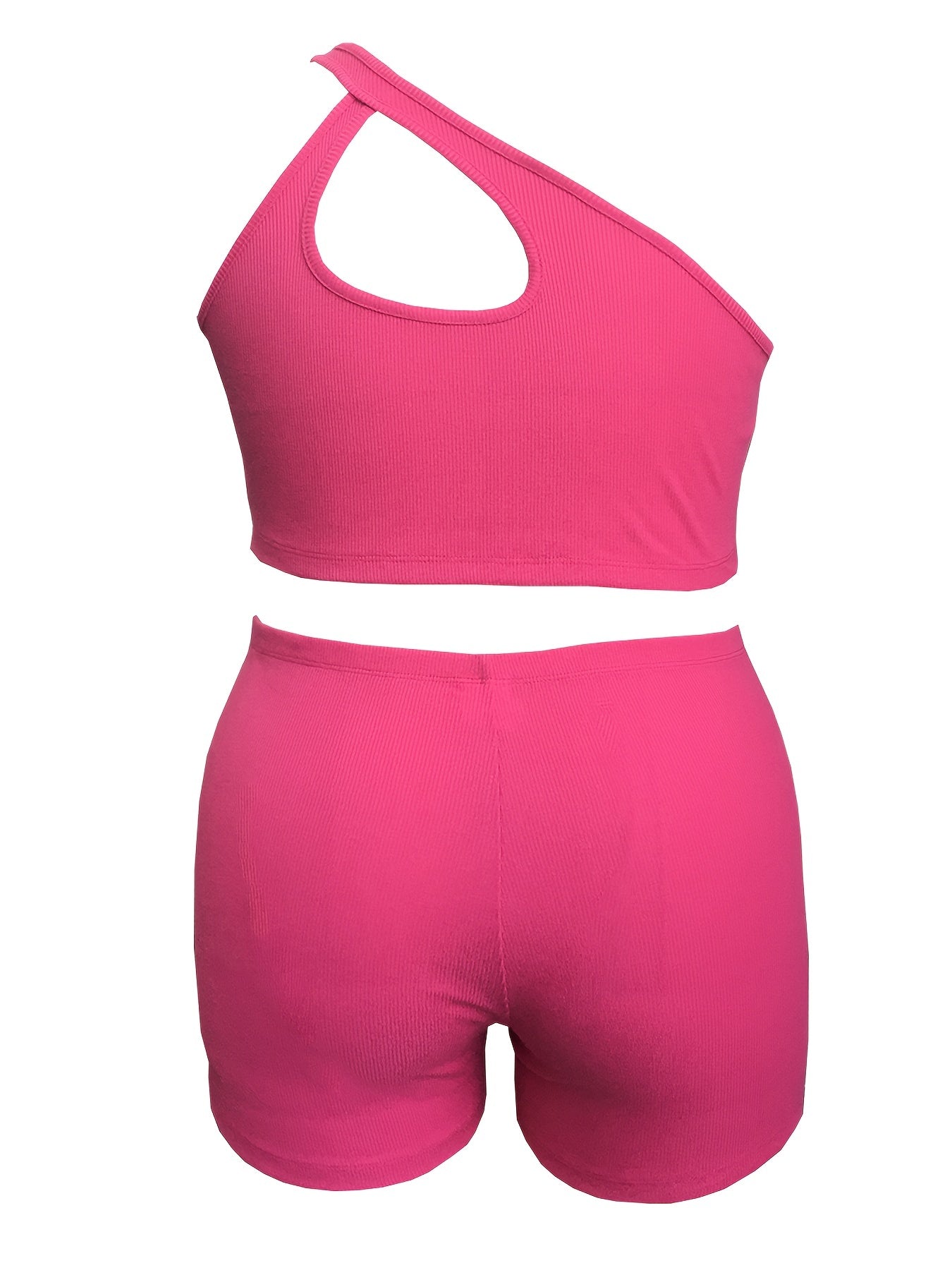 Ribbed Cut Out Sports Outfit Set