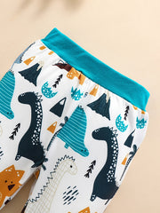 Baby Boys Dino Print Sweatshirt & Pant Set