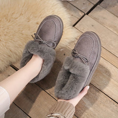 Winter Snow Boots Plush Fur Lined Keep Warm Short Boots