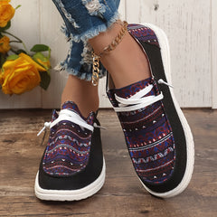 Women's Skate Shoes with Square Pattern Decoration