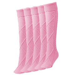 Argyle Knitted Calf Socks Warm & Comfy Knee High Socks
