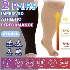 Copper Compression Socks Men Women Open Toe 10-20mmHg