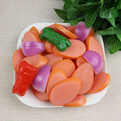 5pcs PVC Hot Dog Sausages Realistic Food Style Sliced Sausages