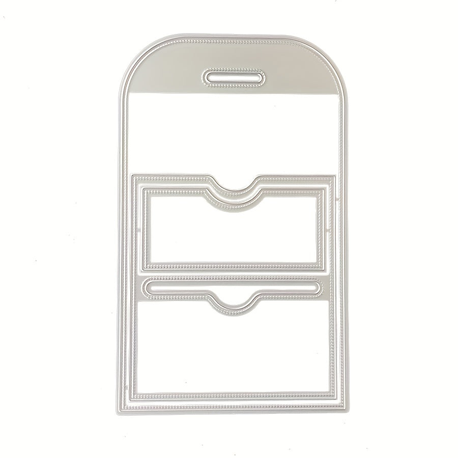 1pc Stitched Pocket Tag Set Metal Cutting Dies For DIY Album Paper Card