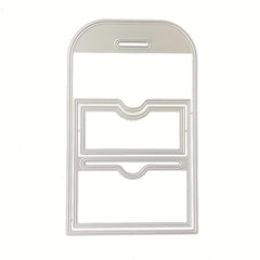 1pc Stitched Pocket Tag Set Metal Cutting Dies For DIY Album Paper Card