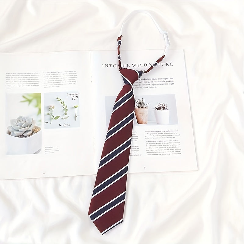 Boys Striped Tie for School Uniforms