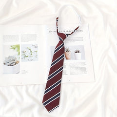 Boys Striped Tie for School Uniforms