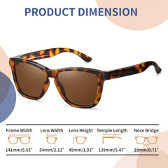Men's Square Polarized Sunglasses UV400