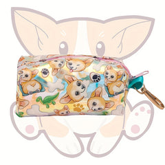 Portable Cartoon Pet Bin Bag Holder Dog Poop Bag Dispenser For Dog Leash