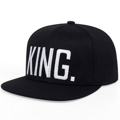 Men's Outdoor Baseball Cap Casual Hat KING Embroidery Hip Hop Hat
