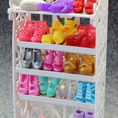 20 Pairs Doll Shoes High Heels Flat Boots 11.5 Inch Doll Accessories