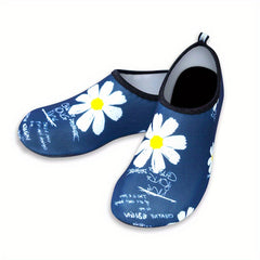 Floral Pattern Water Shoes for Kids & Adults - Quick Dry Non Slip Lightweight