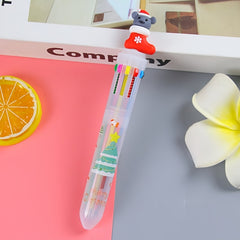 4pcs Christmas Bullet Tip Pens w/ Twistable Refills 10 Options Red Green Yellow