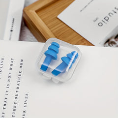 5 Pairs Washable Silicone Earplugs for Swimming and Drifting