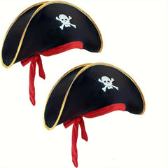 Golden Pirate Captain Hat Skull Pirate Hat
