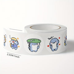 500pcs Milk Dragon Rewards Stickers Encouragement Labels