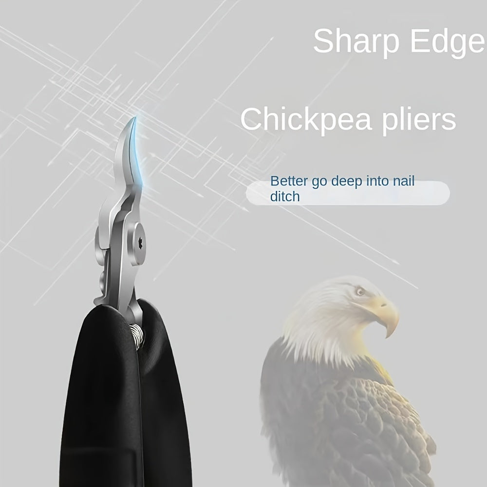 Heavy-Duty Nail Clippers with Curved Blades and Covers for Outdoor Use