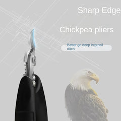 Heavy-Duty Nail Clippers with Curved Blades and Covers for Outdoor Use