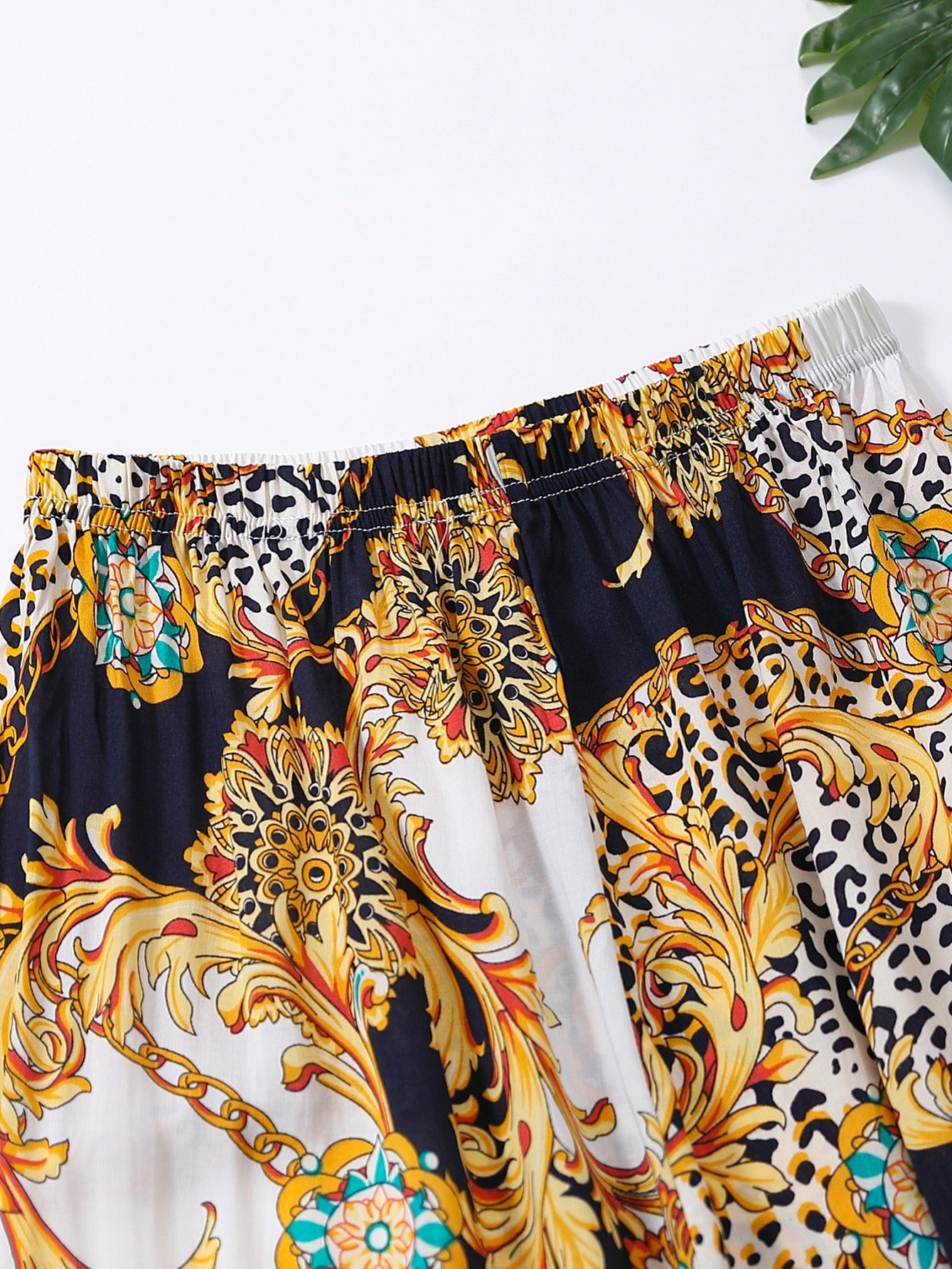 Bohemian Print High Waist Pants