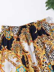 Bohemian Print High Waist Pants