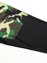 Camouflage Pattern Men's Long Sleeve Motorcycle Off road T shirt