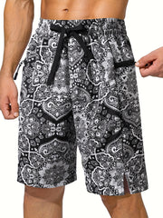 Men's Breathable Sport Shorts with Zipper Pocket for Gym Workout