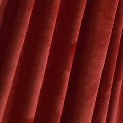 Burnt Orange Velvet Curtains Thermal Insulated Room Darkening