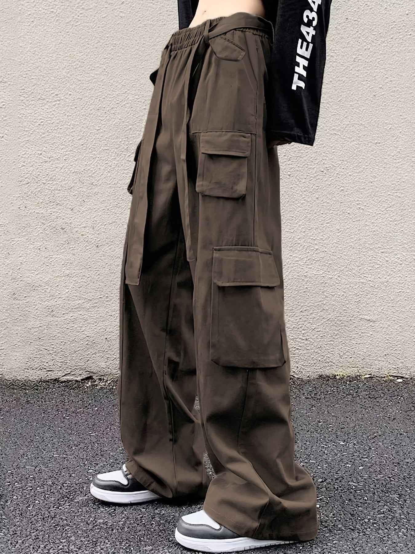 Men's Loose Fit Cargo Pants with Pockets, Four Seasons Tech Wear