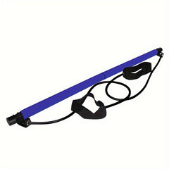 Portable Yoga Pilates Stick Resistance Band Pedal Stretcher