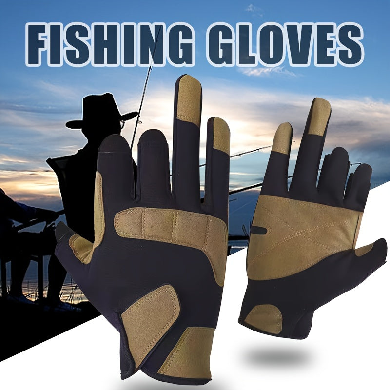 Outdoor Fishing Gloves Cut resistant Waterproof Windproof Men Women