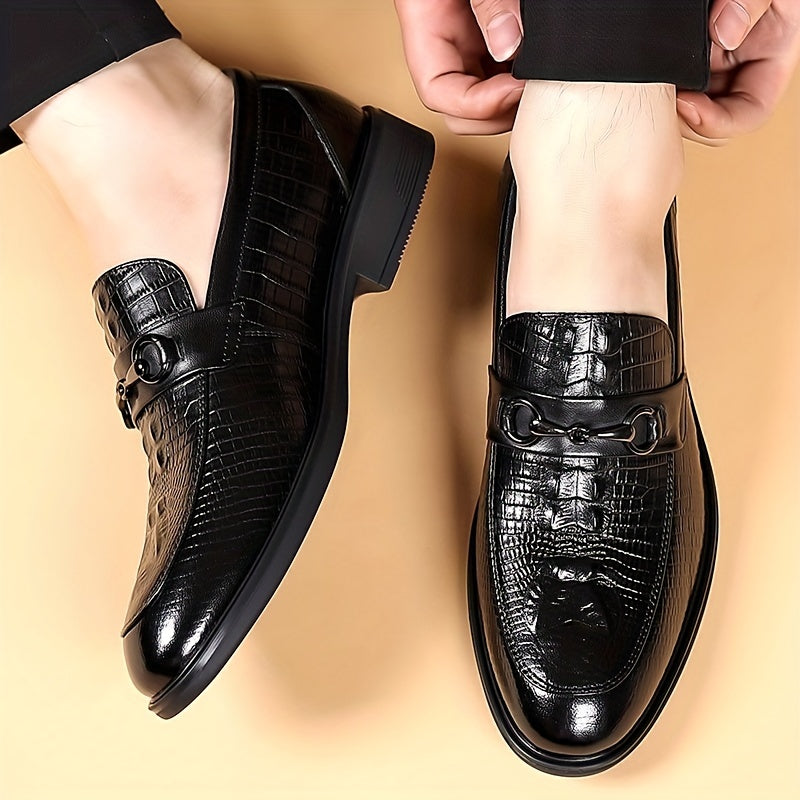 Men's PU Leather Loafer Shoes Non Slip Slip On Shoes