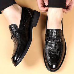 Men's PU Leather Loafer Shoes Non Slip Slip On Shoes