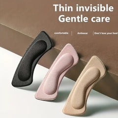 2pcs 4D Rear Heel Sticker Soft Comfort Anti-slip for High Heels