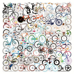 120pcs Vinyl Bike Stickers Pack Waterproof for Water Bottle Laptop Skateboard