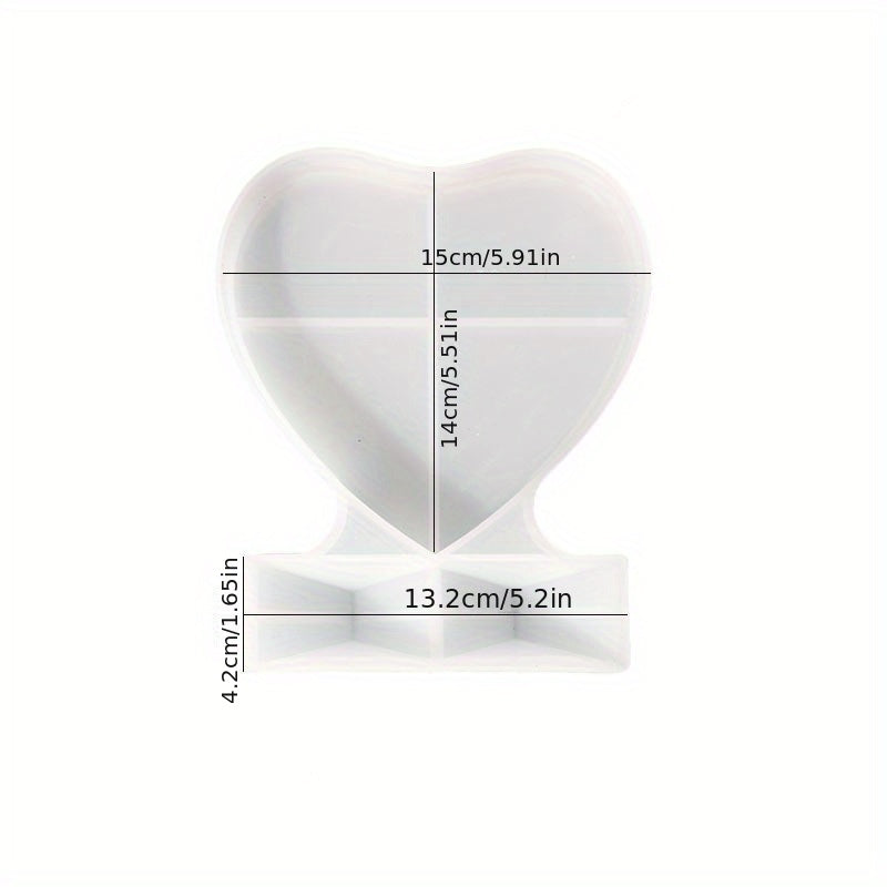 Heart Shaped Photo Frame Mold DIY Resin Silicone Mold