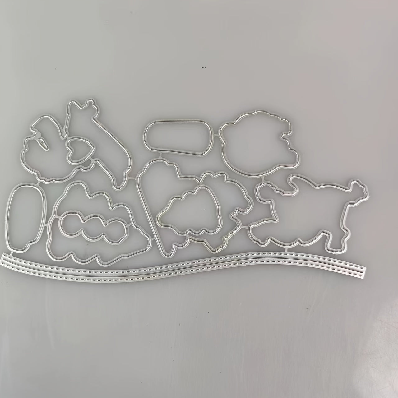 Christmas Animal Party Metal Cutting Dies And Stamps Set