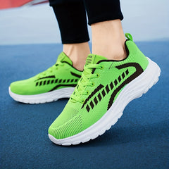 Men's Lightweight Lace Up Knit Sneakers