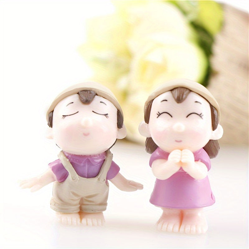 Micro Landscape DIY Couple Ornaments Potted Plant Decoration