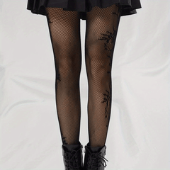 Flower Pattern Fishnet Tights Pantyhose