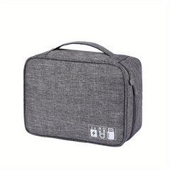 Large Capacity Cable Organizer Bag Lightweight Zipper Cosmetic Bag