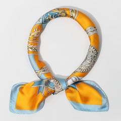Vintage Yellow Block Scarf Neckerchief