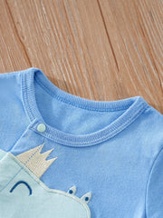 Baby Boys Dinosaur Romper Jumpsuit Casual Short Sleeve Clothes