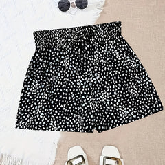 Smocked Waist Shorts for Women Spring Summer Casual Wear