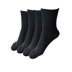 4 Pairs Solid Toe Socks for Women