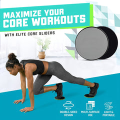 2pcs Core Muscle Toning Disc Sliders Home Fitness Workout Accessories