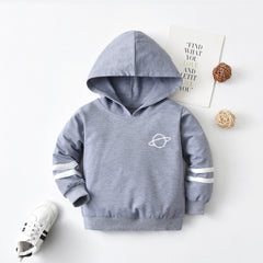 Toddler Boys Universe Pattern Hoodie Pullover Sweatshirt